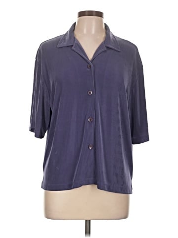 JM Collection Short Sleeve Blouse (view 1)