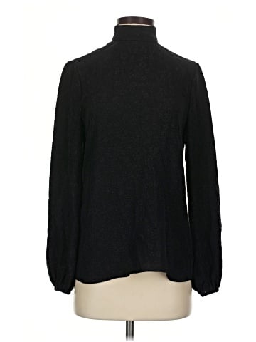 Theory Long Sleeve Silk Top (view 1)