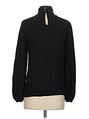 Theory Long Sleeve Silk Top (view 2)