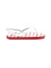 Cat & Jack Stripes White Flip Flops Size 11 - 12 Kids - photo 1