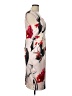 Coast Graphic Floral Red Tan Cocktail Dress Size 10 - photo 4