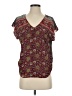 Tiny Burgundy Short Sleeve Blouse Size S - photo 1