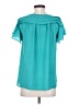 Max Studio 100% Polyester Teal Short Sleeve Blouse Size XS - photo 2