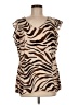CAbi 100% Polyester Brown Sleeveless Blouse Size M - photo 1