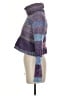 Free People Tweed Stripes Marled Ombre Color Block Gray Purple Pullover Sweater Size XS - photo 5