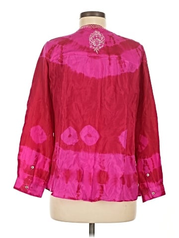 Soft Surroundings Long Sleeve Silk Top (view 2)