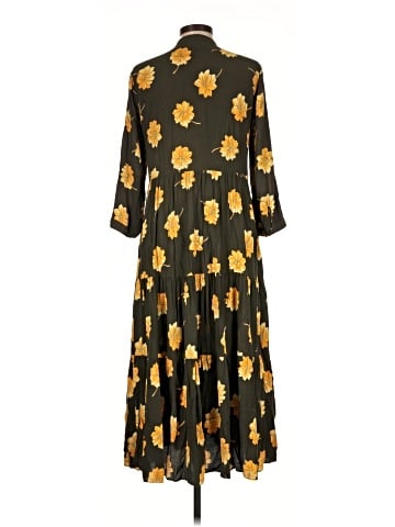 Madewell Button-Front Tier Dress in Fall Flowers (view 2)