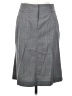 Theory Chevron-herringbone Gray Wool Skirt Size 0 - photo 1