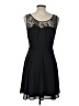 Express 100% Polyester Solid Black Cocktail Dress Size 10 - photo 2