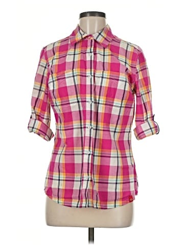 Dickies 3/4 Sleeve Button-Down Shirt (view 1)