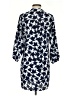 CeCe 100% Polyester Print Blue Casual Dress Size 2 - photo 2