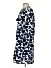 CeCe 100% Polyester Print Blue Casual Dress Size 2 - photo 5
