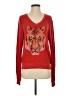 Wildfox Animal Print Red Pullover Sweater Size XS - photo 1