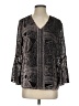 Chico's Silver 3/4 Sleeve Blouse Size S - photo 1