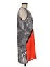 THML 100% Polyester Graphic Orange Casual Dress Size M - photo 4