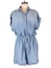 Cloth & Stone Solid Blue Romper Size L - photo 1