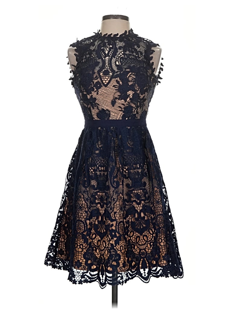 Minuet Cocktail Dress In Blue