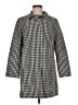 Talbots 100% Polyester Houndstooth Gray Coat Size 8 (petite) - photo 1
