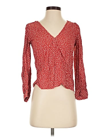 Madewell Kinston Side-Button Wrap Top in Park Picnic (view 1)