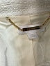Cache 100% Polyester Ivory Blazer Size M - photo 6