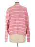 J.Crew Factory Store 100% Polyester Stripes Pink Pullover Sweater Size L - photo 2
