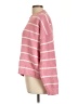 J.Crew Factory Store 100% Polyester Stripes Pink Pullover Sweater Size L - photo 5