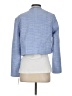 French Connection 100% Polyester Tweed Blue Blazer Size 2 - photo 2