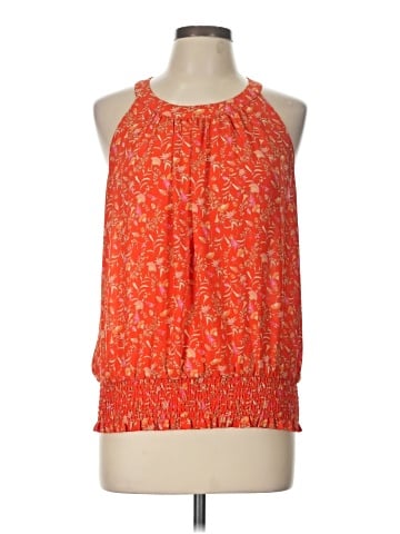 Rose + Olive Sleeveless Blouse (view 1)