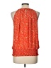 Rose + Olive 100% Polyester Orange Sleeveless Blouse Size L - photo 2