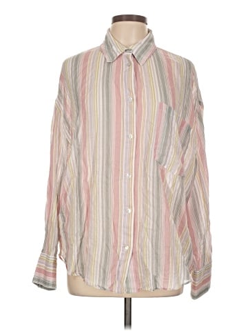 Zara Long Sleeve Button-Down Shirt (view 1)