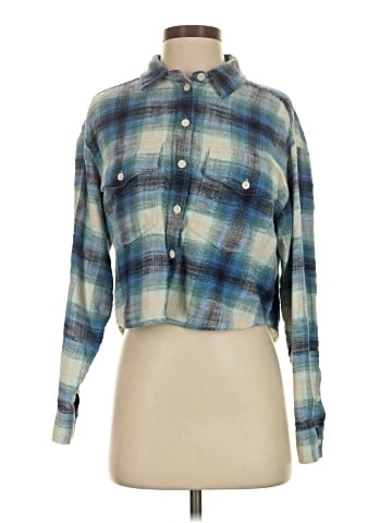 American Eagle Outfitters Long Sleeve Button-Down Shirt (view 1)