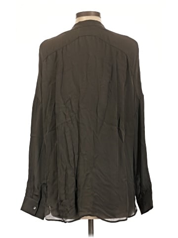 Vince. Long Sleeve Silk Top (view 2)