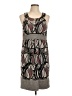 BCBGMAXAZRIA Graphic Gray Casual Dress Size L - photo 1