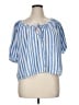 Rails Blue Short Sleeve Blouse Size XL - photo 1