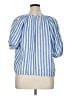 Rails Blue Short Sleeve Blouse Size XL - photo 2