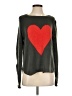 Wooden Ships Hearts Green Pullover Sweater Size S - photo 1