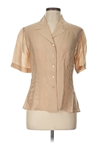 Donna Karan New York Short Sleeve Blouse (view 1)