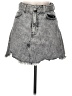 Bershka Gray Denim Skirt Size 6 - photo 1