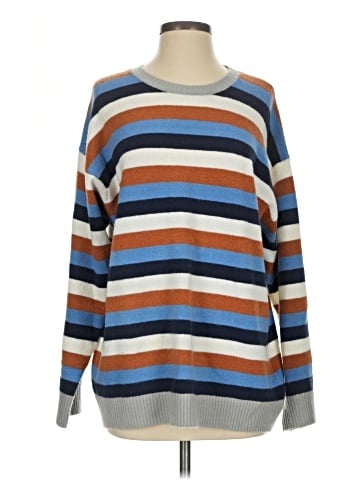 Cotton Bleu Pullover Sweater (view 1)