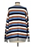 Cotton Bleu Stripes Blue Pullover Sweater Size S - photo 2