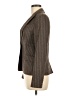 Theory Chevron-herringbone Brown Wool Blazer Size 8 - photo 5