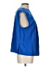 Halston 100% Polyester Blue Short Sleeve Blouse Size L - photo 4