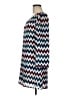 Speechless 100% Polyester Chevron-herringbone Blue Casual Dress Size M - photo 5