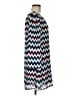 Speechless 100% Polyester Chevron-herringbone Blue Casual Dress Size M - photo 4