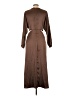 Express 100% Polyester Brown Casual Dress Size 12 - photo 2