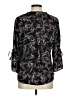 41Hawthorn 100% Polyester Black 3/4 Sleeve Blouse Size Med Petite - photo 2