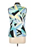 Nine West 100% Polyester Blue Sleeveless Blouse Size 10 - photo 2
