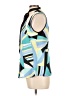 Nine West 100% Polyester Blue Sleeveless Blouse Size 10 - photo 5