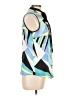 Nine West 100% Polyester Blue Sleeveless Blouse Size 10 - photo 4