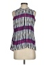 Alfani 100% Polyester Stripes Purple Sleeveless Blouse Size S (petite) - photo 1